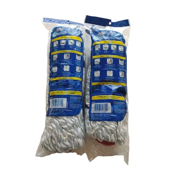 Quickie Wipeout Microfiber Twist Mop Refill Type F 72036 72036M Set Of 2 - Picture 2 of 8